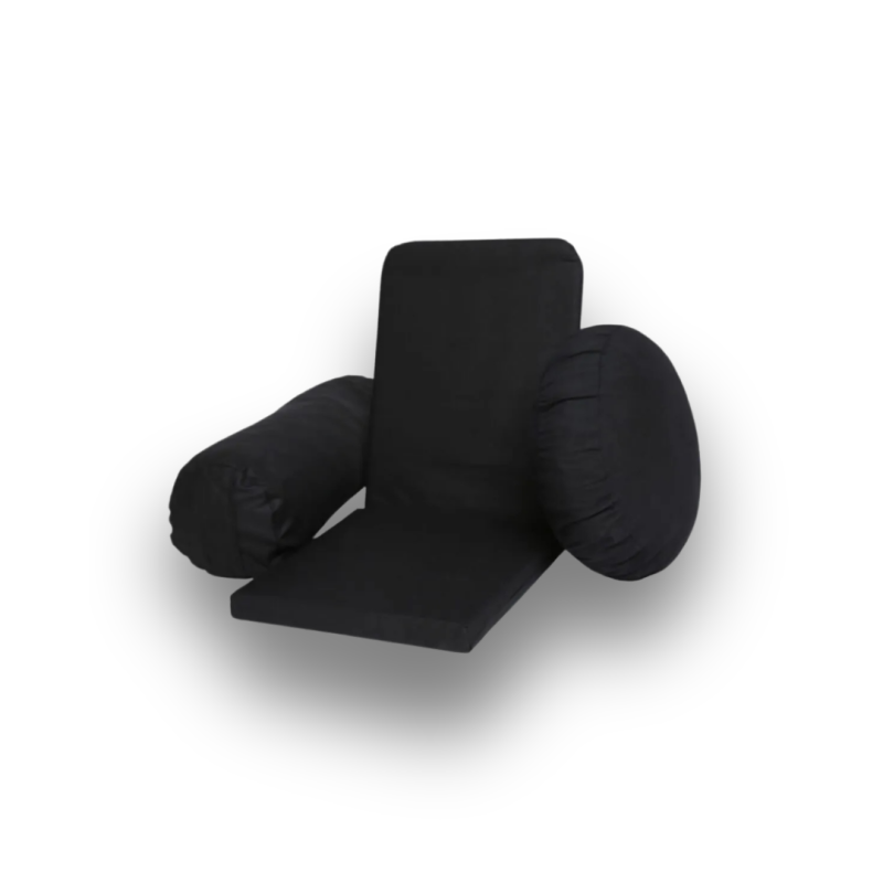 Backjack + Meditasyon Minderi + Bolster Minderi (Siyah) Backjack + Meditasyon Minderi + Bolster Minderi (Siyah)